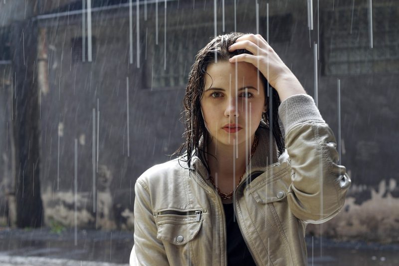rain, woman, brunette, portrait, raining, rainfall, fashion, girl, jacket, looking, model, outdoors, urban, nature, young woman, wet